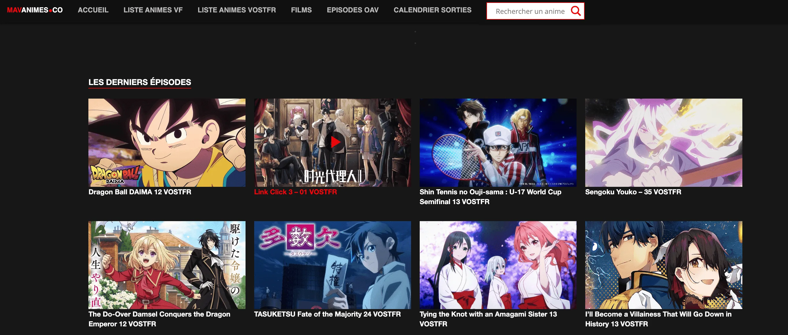 MavAnime : La nouvelle adresse en Mars 2025