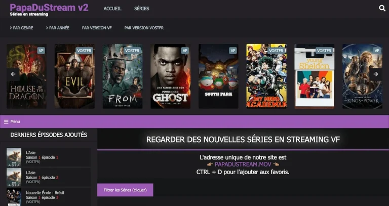 Papadustream : La nouvelle adresse