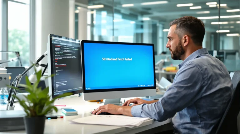 error 503 backend fetch failed